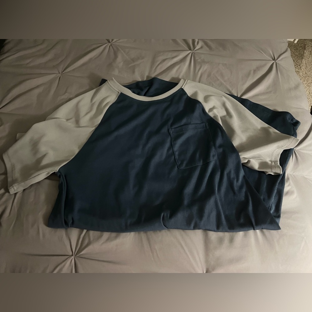Blue and grey sleepshirt